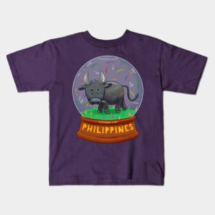 Tamaraw “Grass” (Snow) Globe Kids T-Shirt